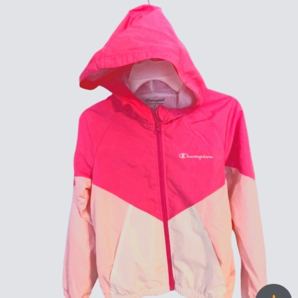 Champion Girl Pink and Light Pink Kids Jacket Size M 🔥5$ If You Get Bundle🔥